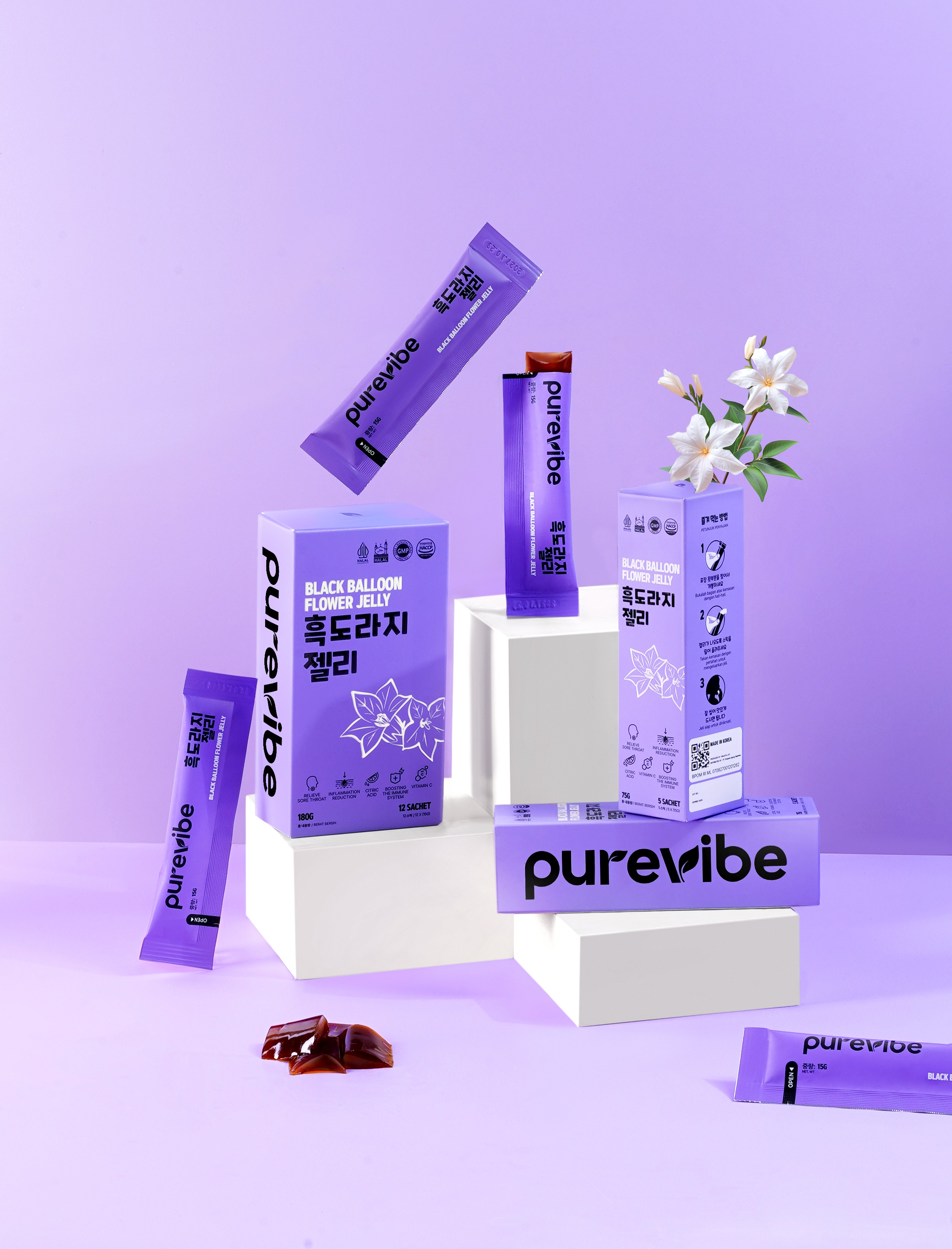 Black Balloon Flower Jelly  - Primary Banner